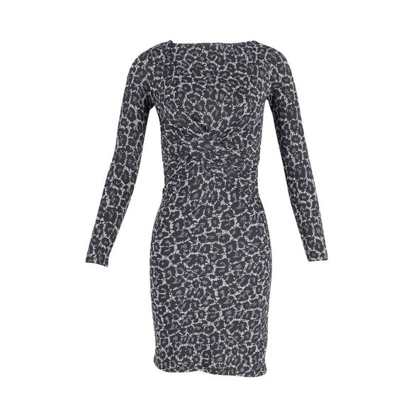 Michael Kors Midi Dress in Animal Print Polyester - Picture 1 of 3